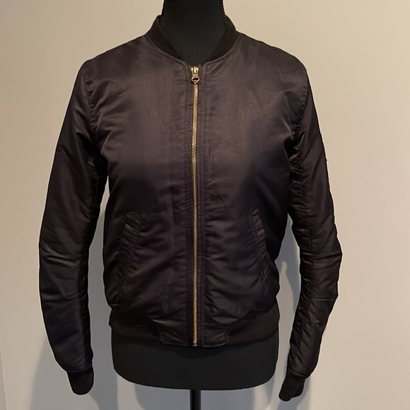 ARDENE Black Bomber Jacket. Size XS - Picture 1 of 11